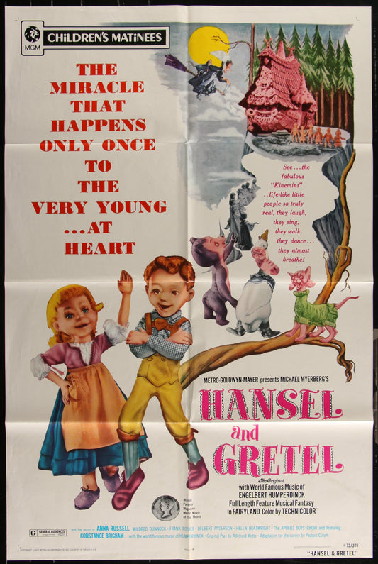 Hansel And Gretel (1972 Re-Release) Original US One Sheet Movie Poster