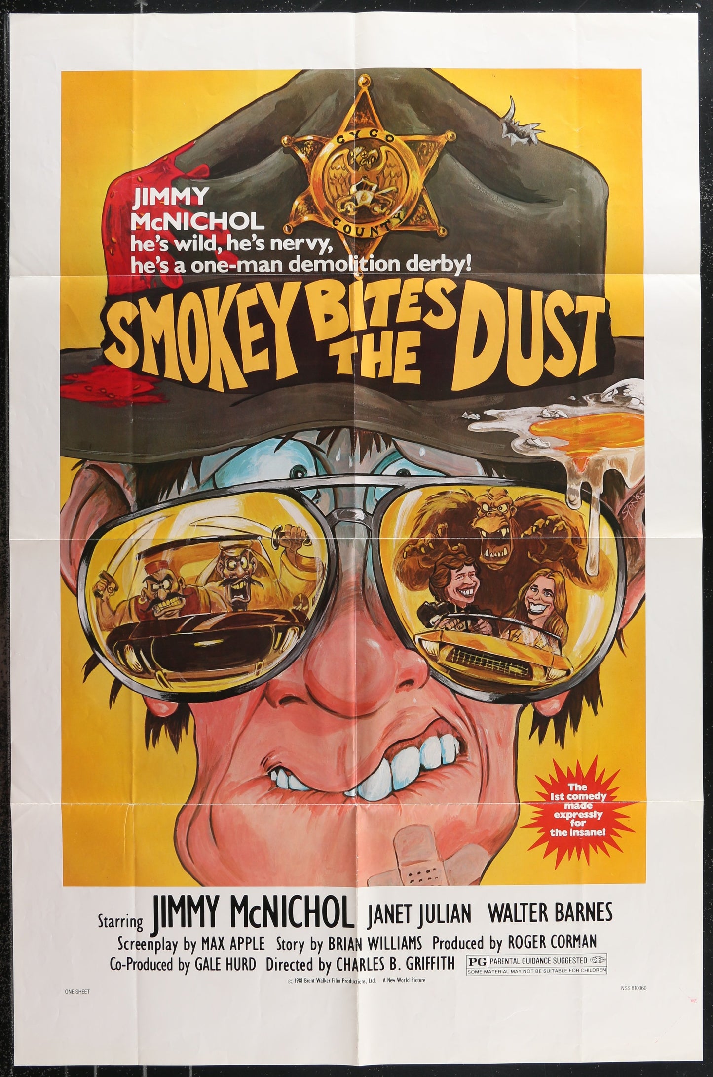 Smokey Bites The Dust (1981) Original US One Sheet Movie Poster