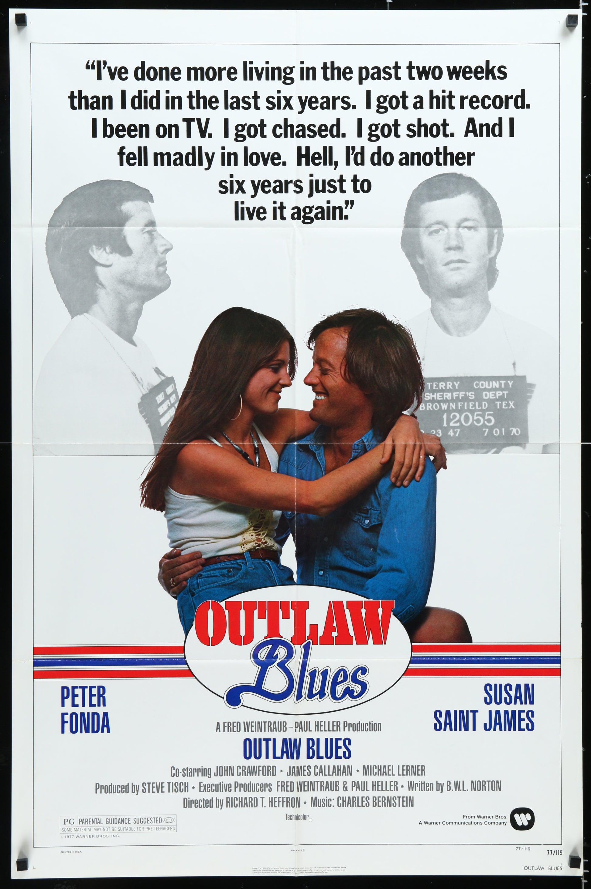 Outlaw Blues (1977) Original US One Sheet Movie Poster