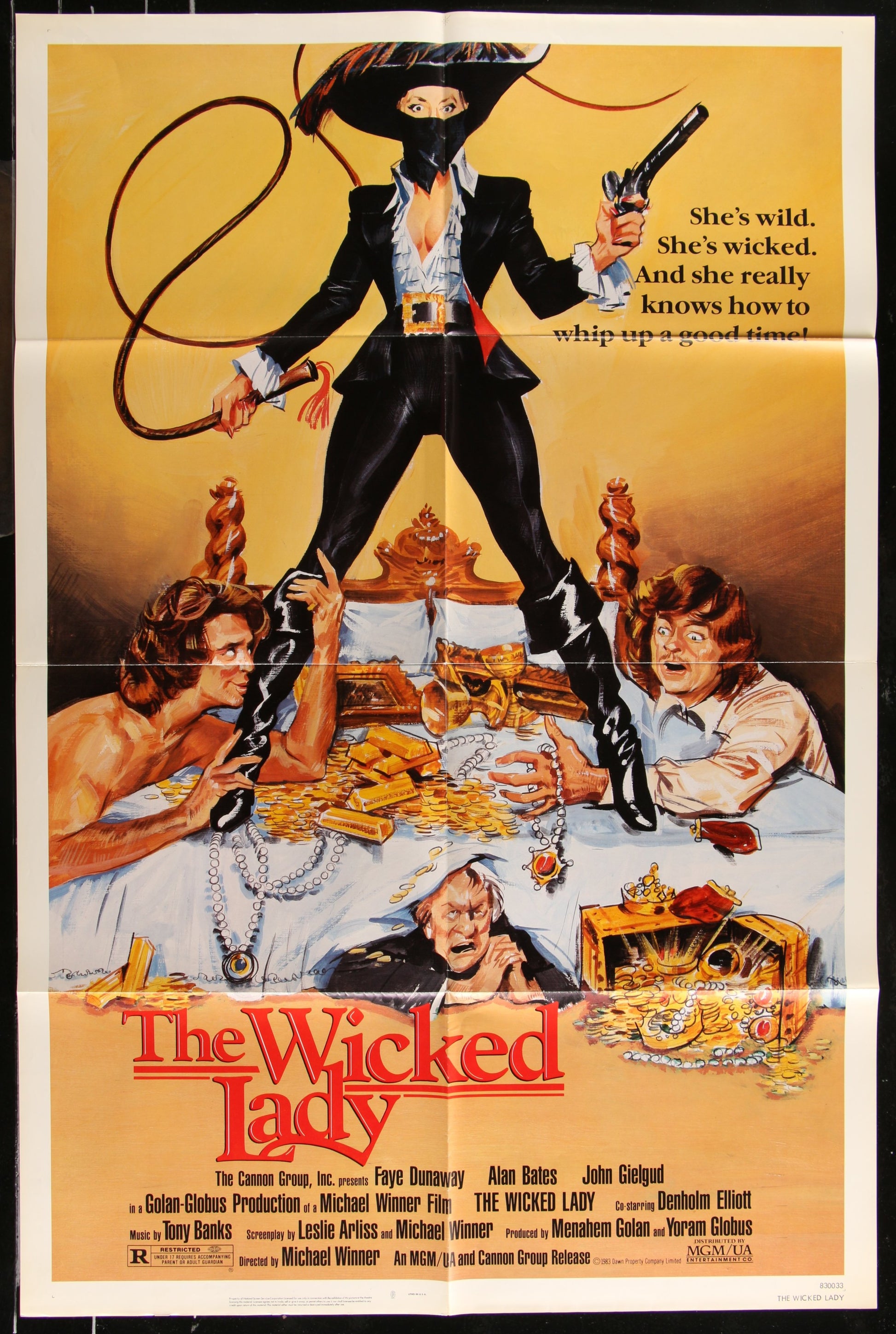 The Wicked Lady (1983) Original US One Sheet Movie Poster