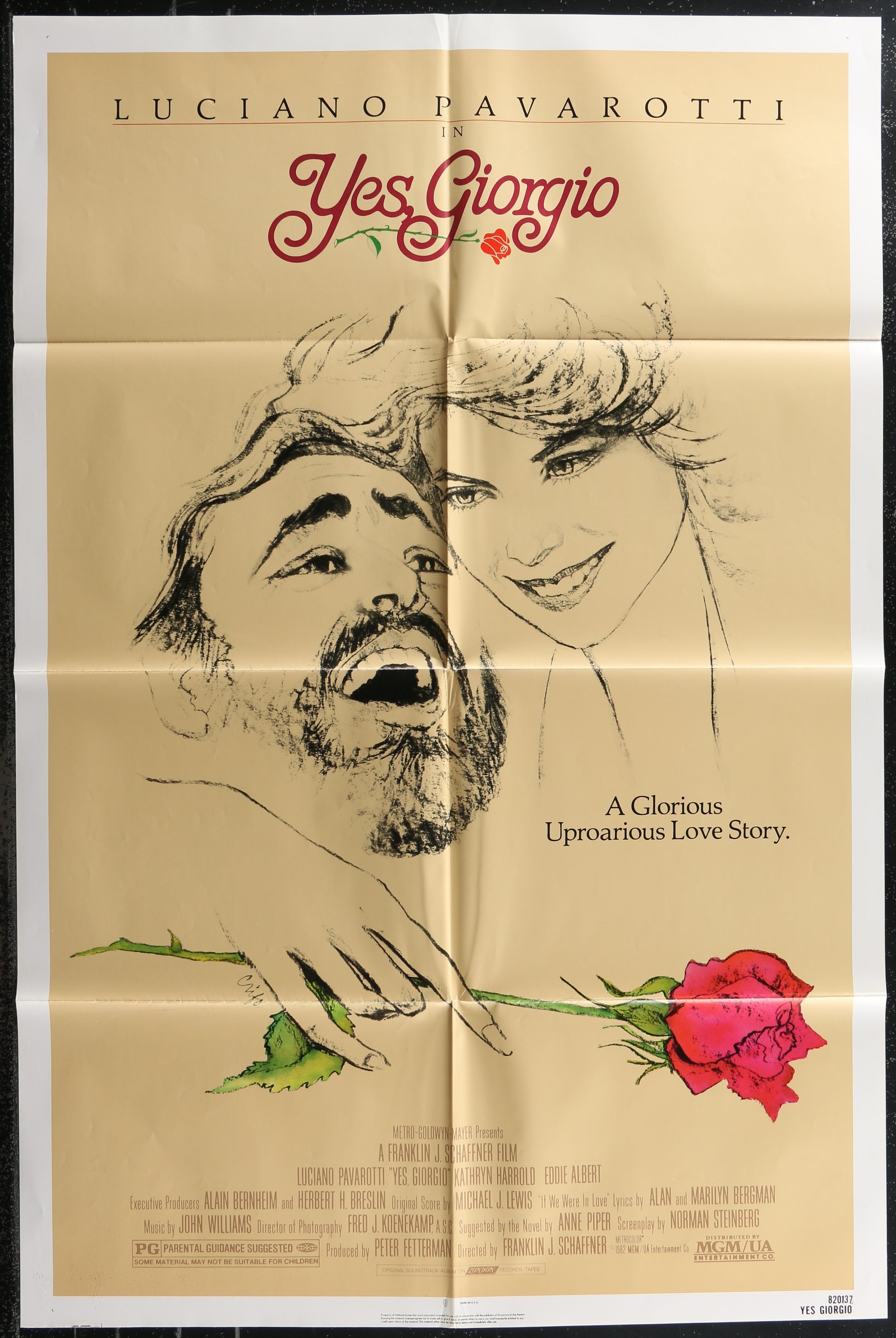 Yes, Giorgio (1982) Original US One Sheet Movie Poster