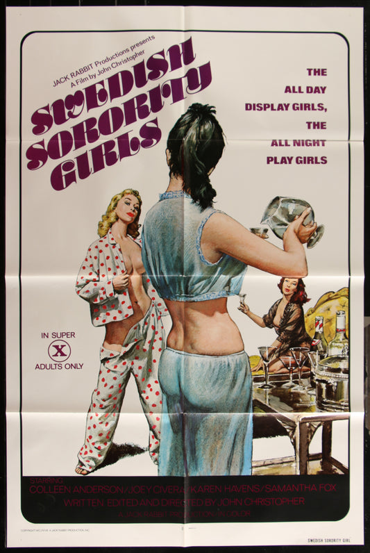 Swedish Sorority Girls (1977) Original US One Sheet Movie Poster