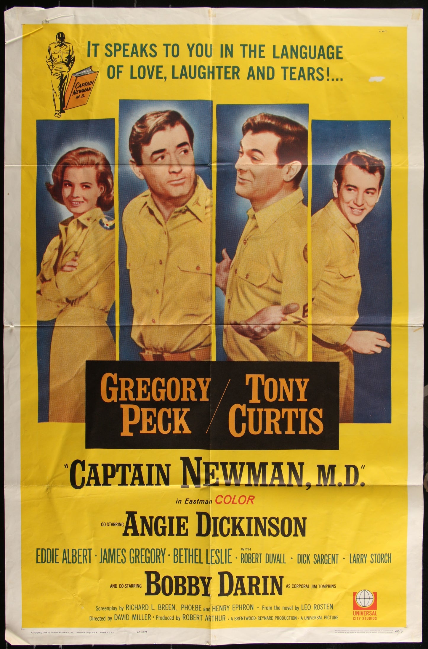 Captain Newman, M.D. (1964) Original US One Sheet Movie Poster