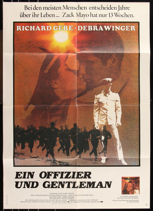 An Officer And A Gentleman (1982) Original German A1 Movie Poster