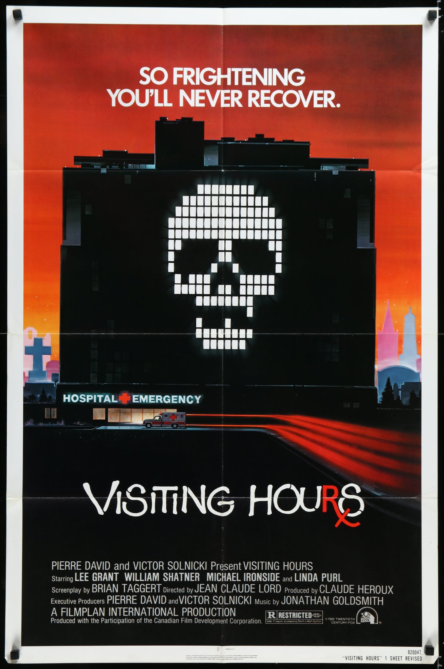 Visiting Hours (1982) Original US One Sheet Movie Poster