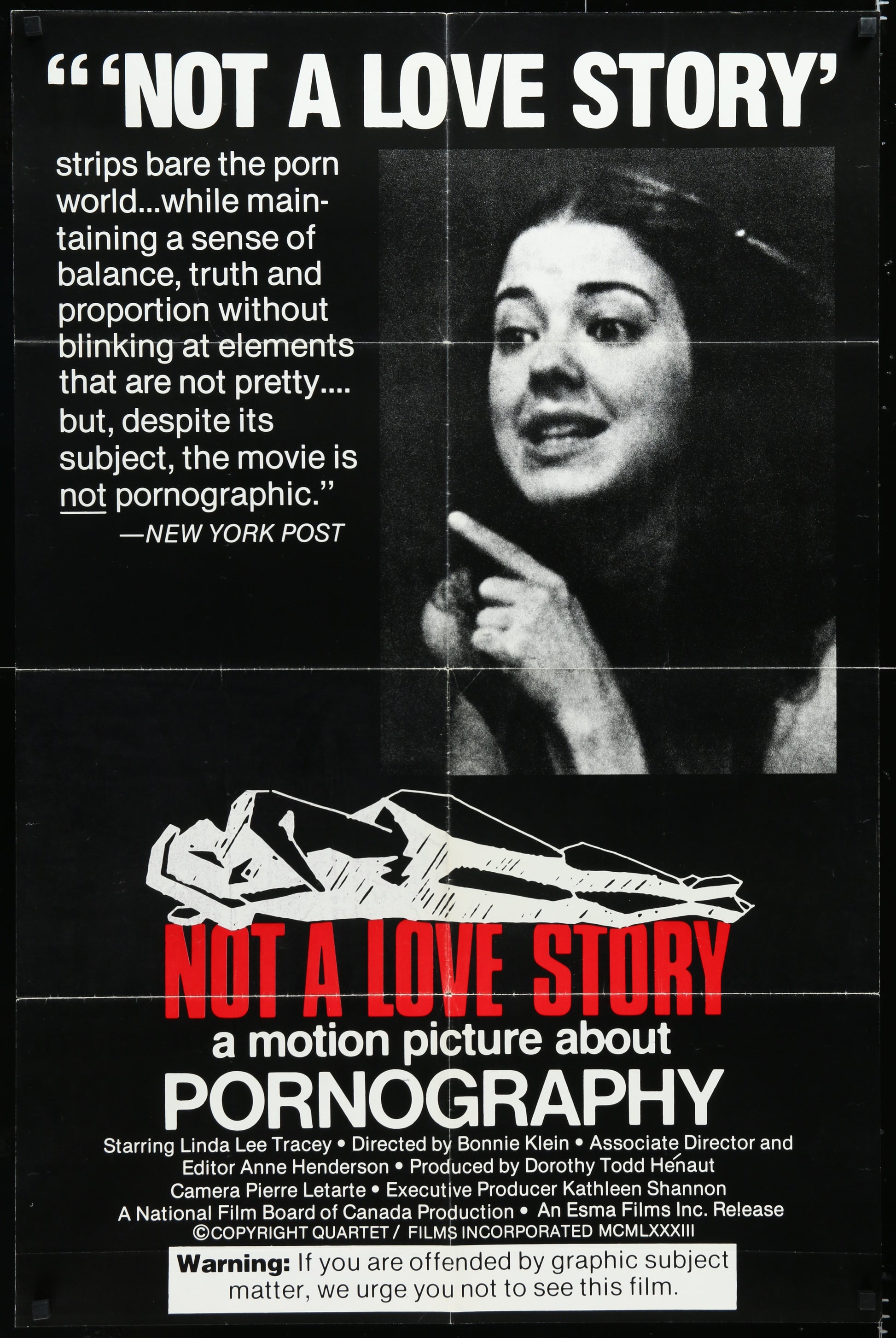 Not A Love Story (1982) Original US One Sheet Movie Poster