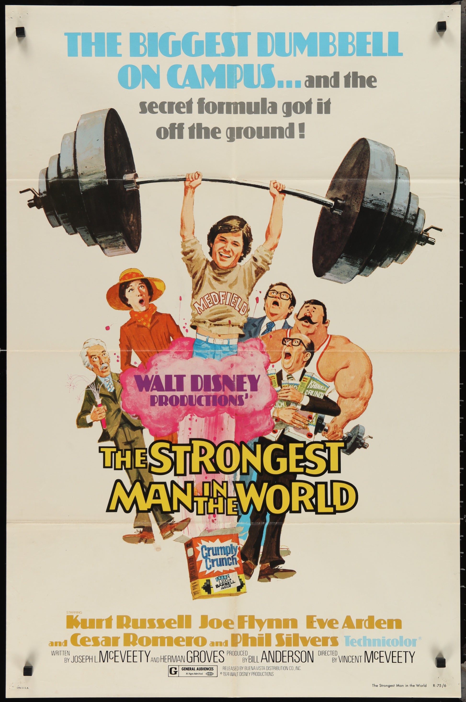 The Strongest Man In the World (1975) Original US One Sheet Movie Poster