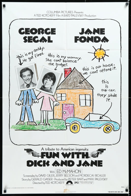 Fun With Dick And Jane (1977) Original US One Sheet Movie Poster