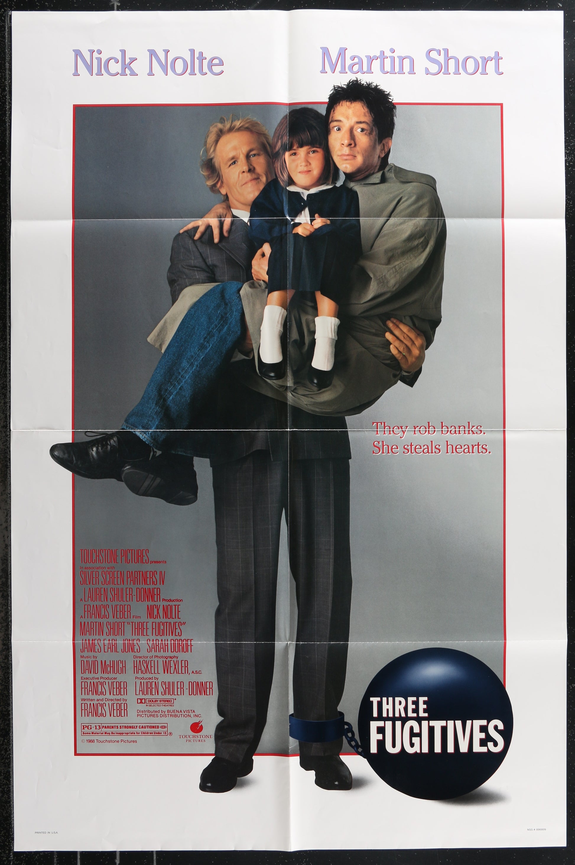 Three Fugitives (1989) Original US One Sheet Movie Poster