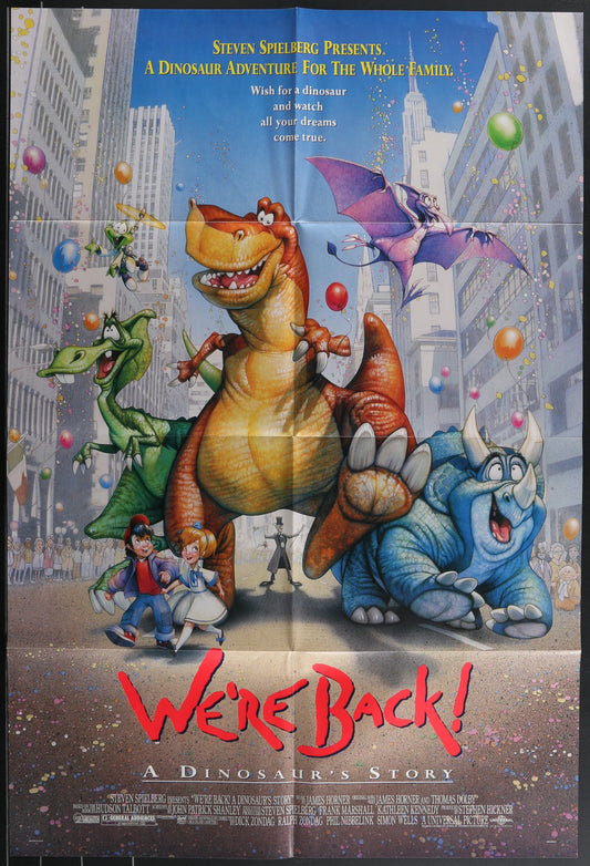 We're Back (1993) Original US One Sheet Movie Poster
