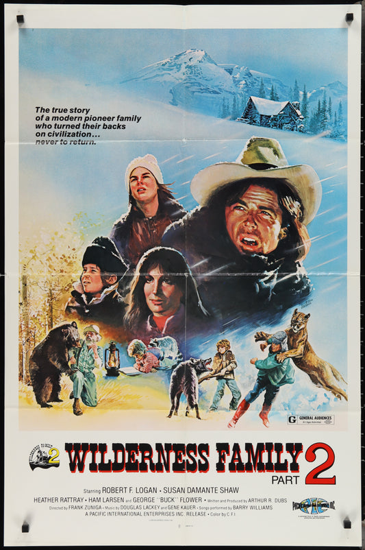 Wilderness Family Part 2 (1978) Original US One Sheet Movie Poster