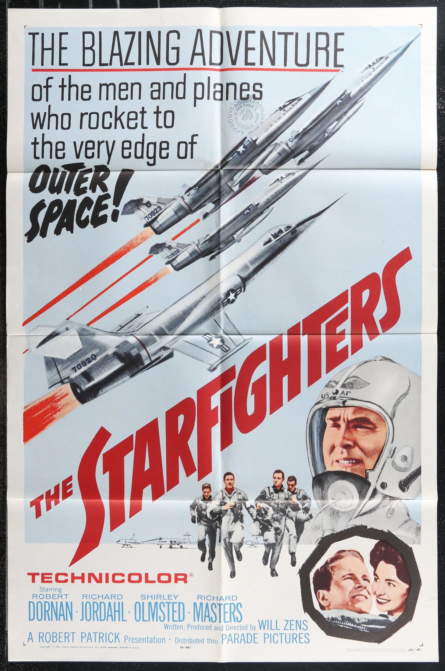 The Starfighters (1964) Original US One Sheet Movie Poster