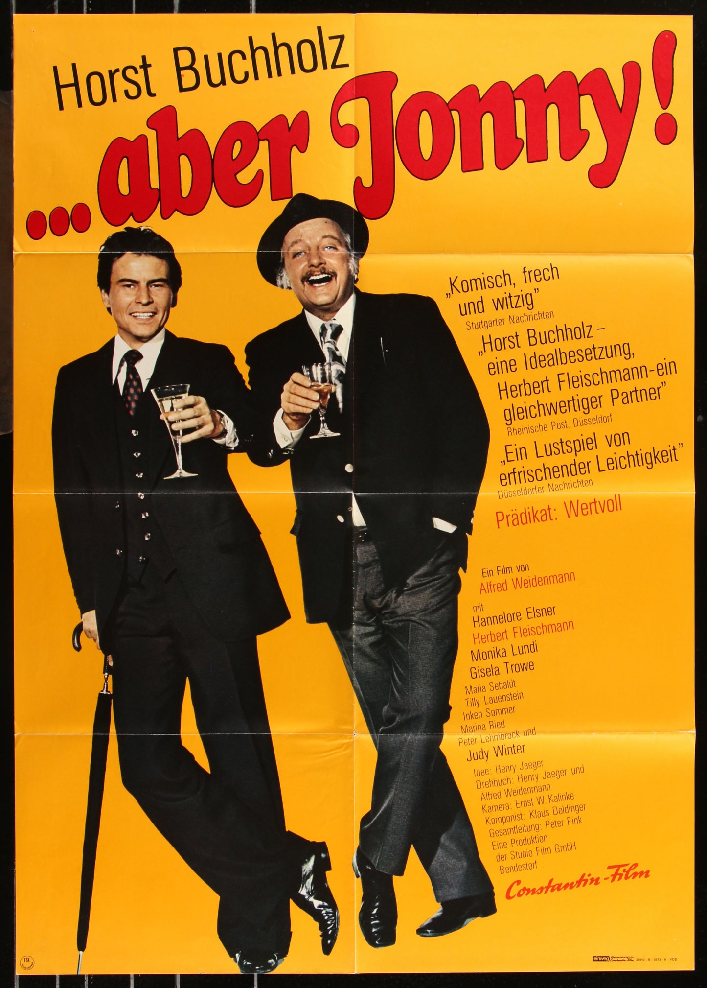 ...Aber Jonny! (1973) Original German A1 Movie Poster