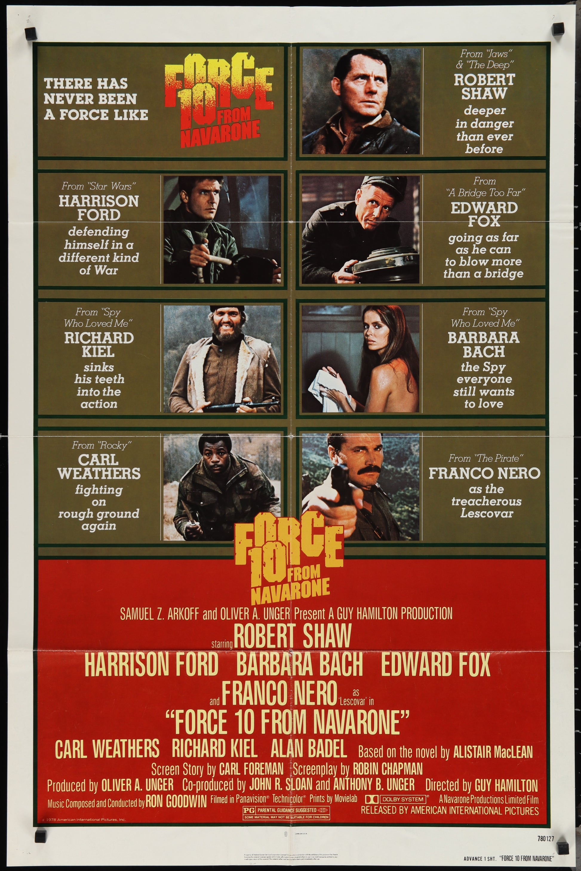 Force 10 From Navarone (1978) Original US One Sheet Movie Poster