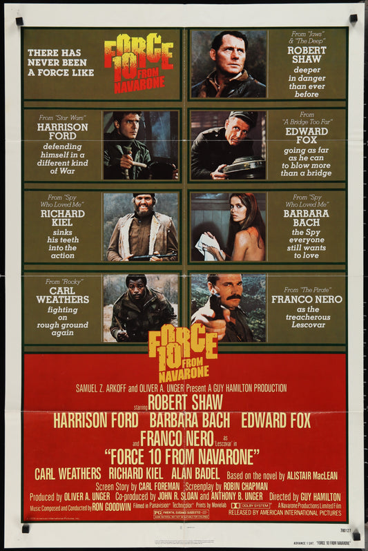 Force 10 From Navarone (1978) Original US One Sheet Movie Poster