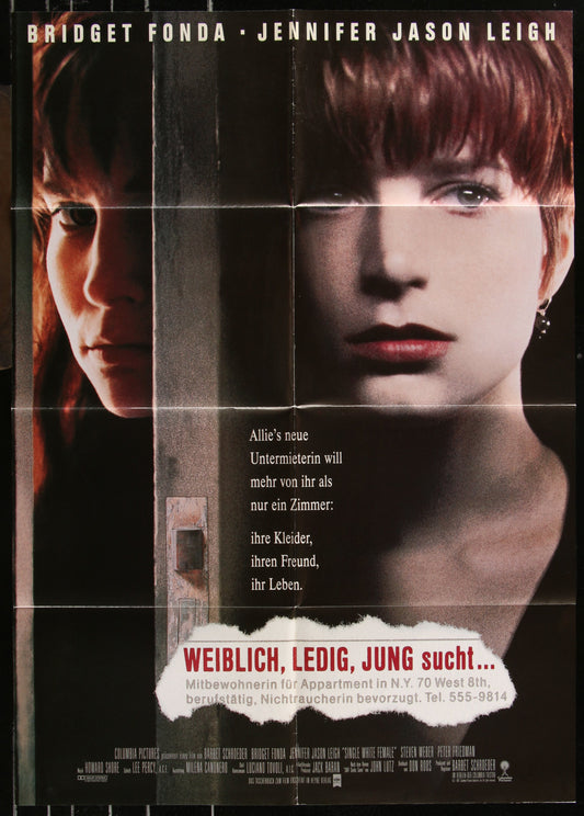 Single White Female (1992) Original German A1 Movie Poster