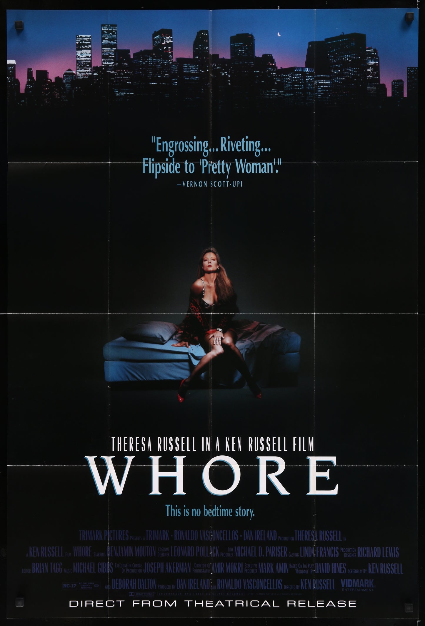 Whore (1991) Original US One Sheet Movie Poster