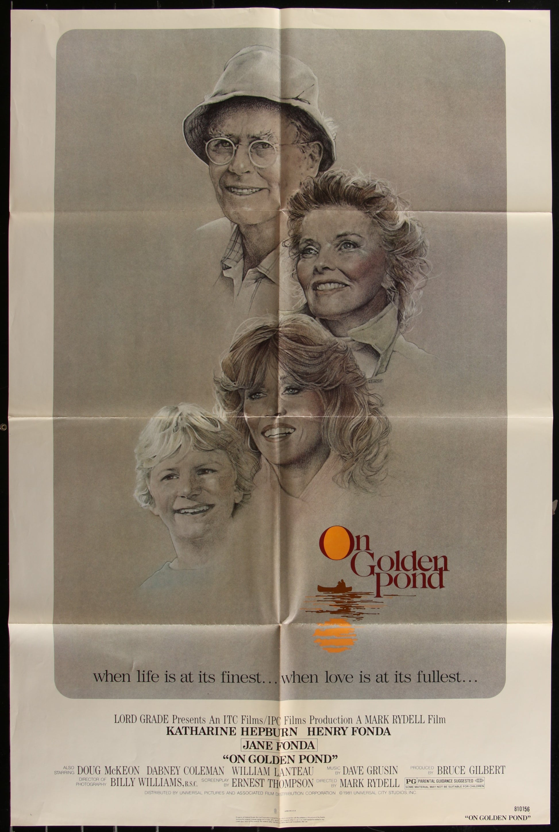 On Golden Pond (1981) Original US One Sheet Movie Poster