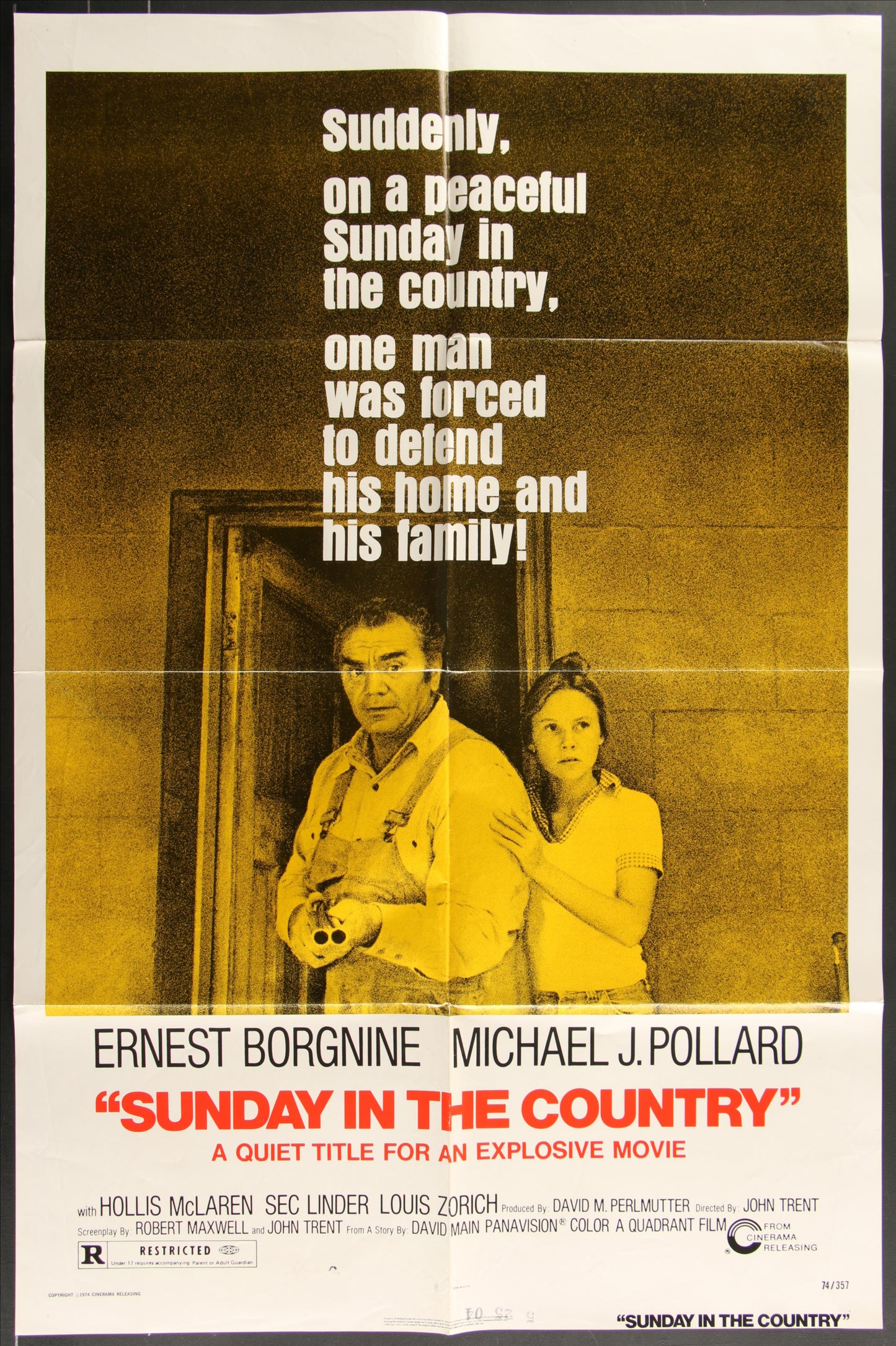 Sunday In The Country (1974) Original US One Sheet Movie Poster