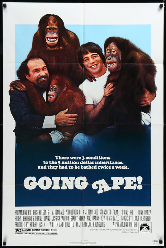 Going Ape (1981) Original US One Sheet Movie Poster