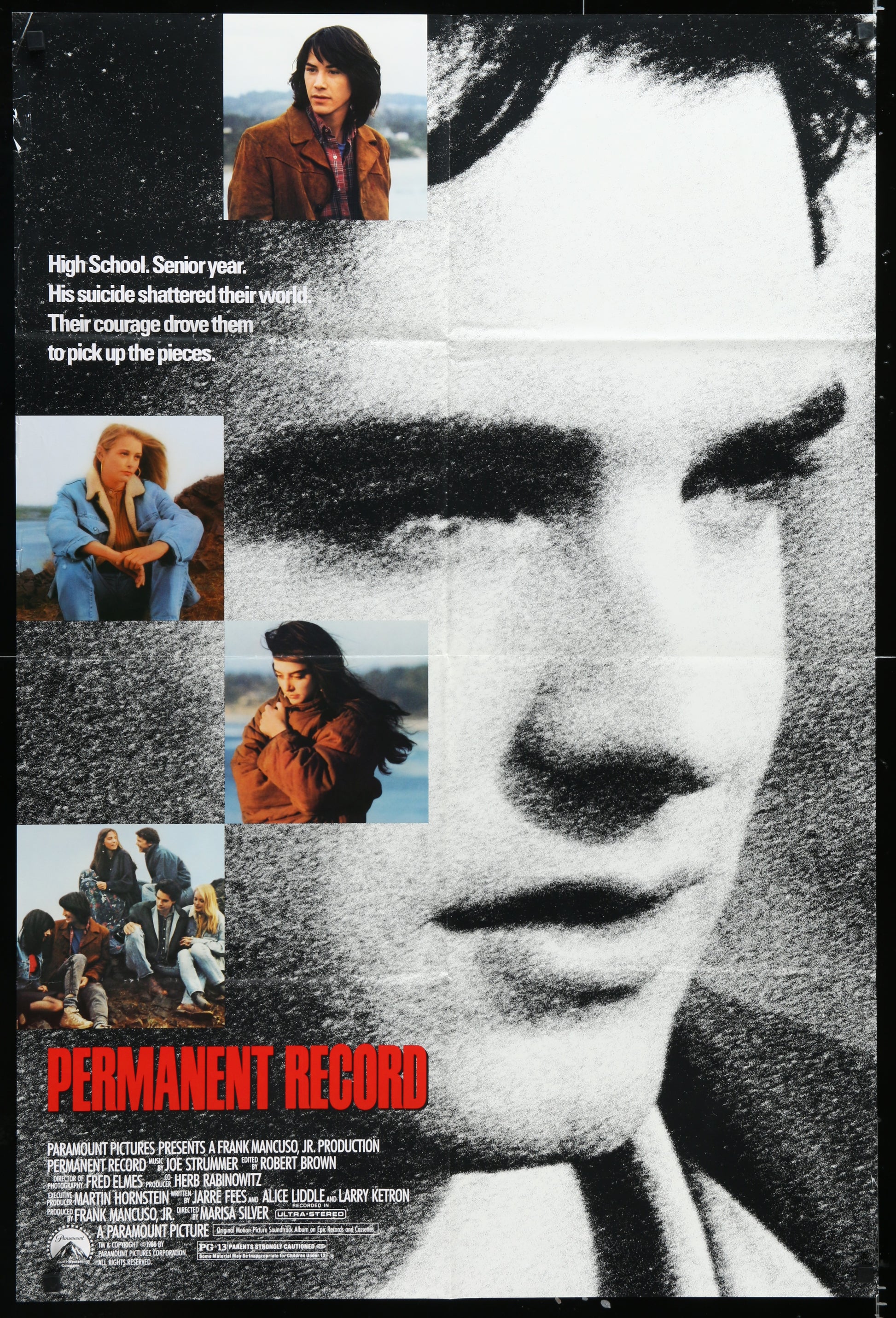 Permanent Record (1988) Original US One Sheet Movie Poster