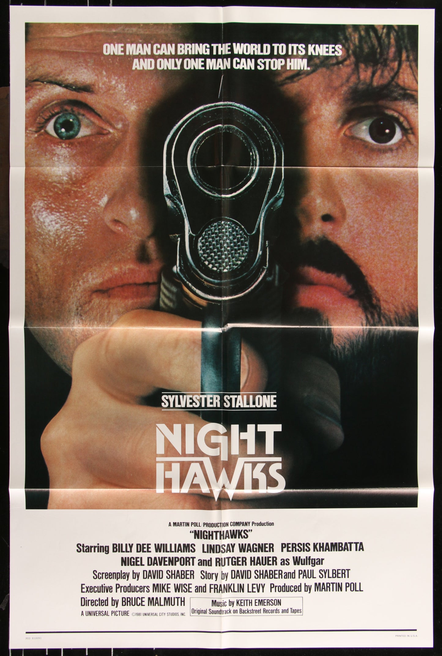 Nighthawks (1981) Original US One Sheet Movie Poster