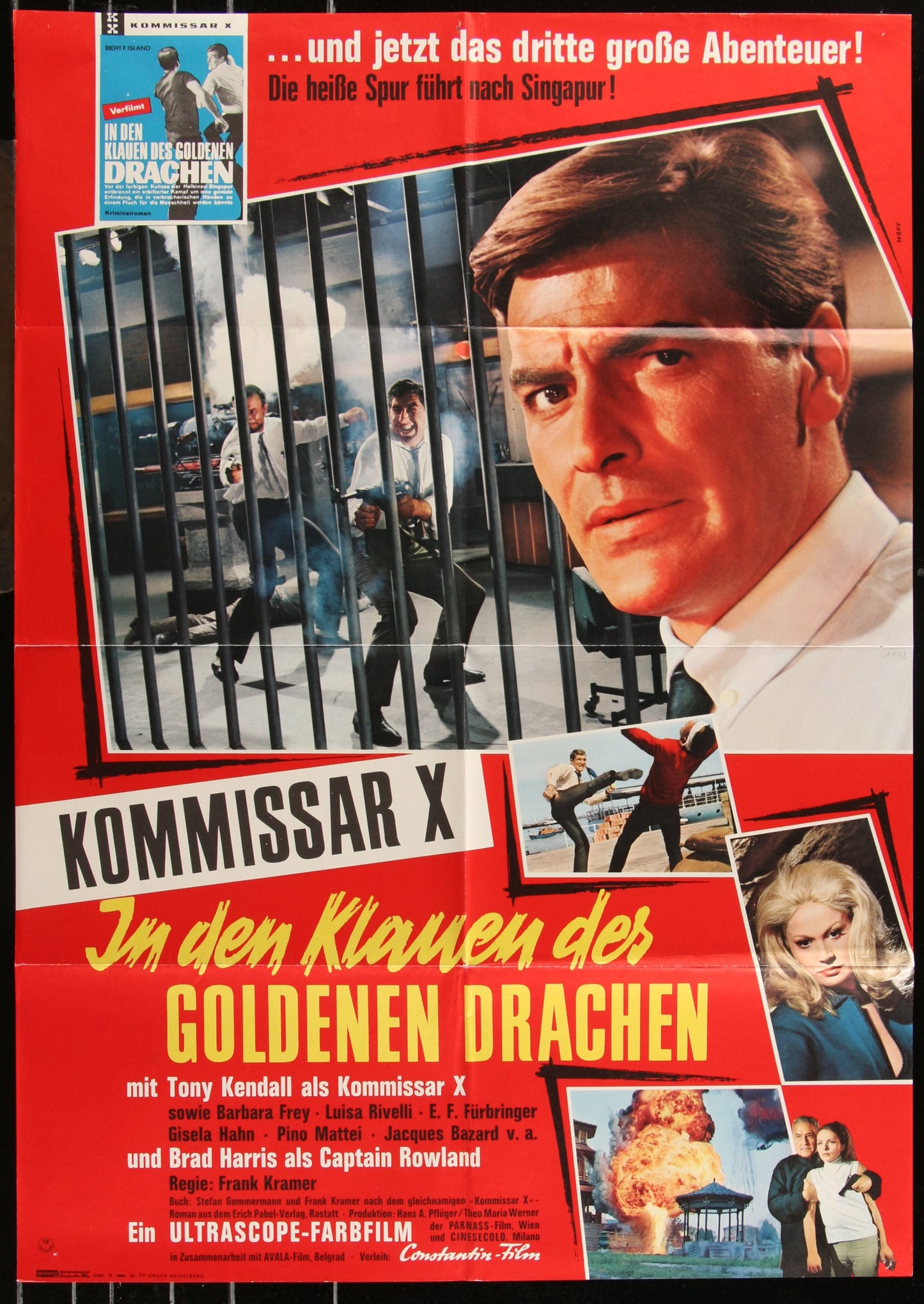 Agent Joe Walker: Operation Far East (1966) Original German A1 Movie Poster