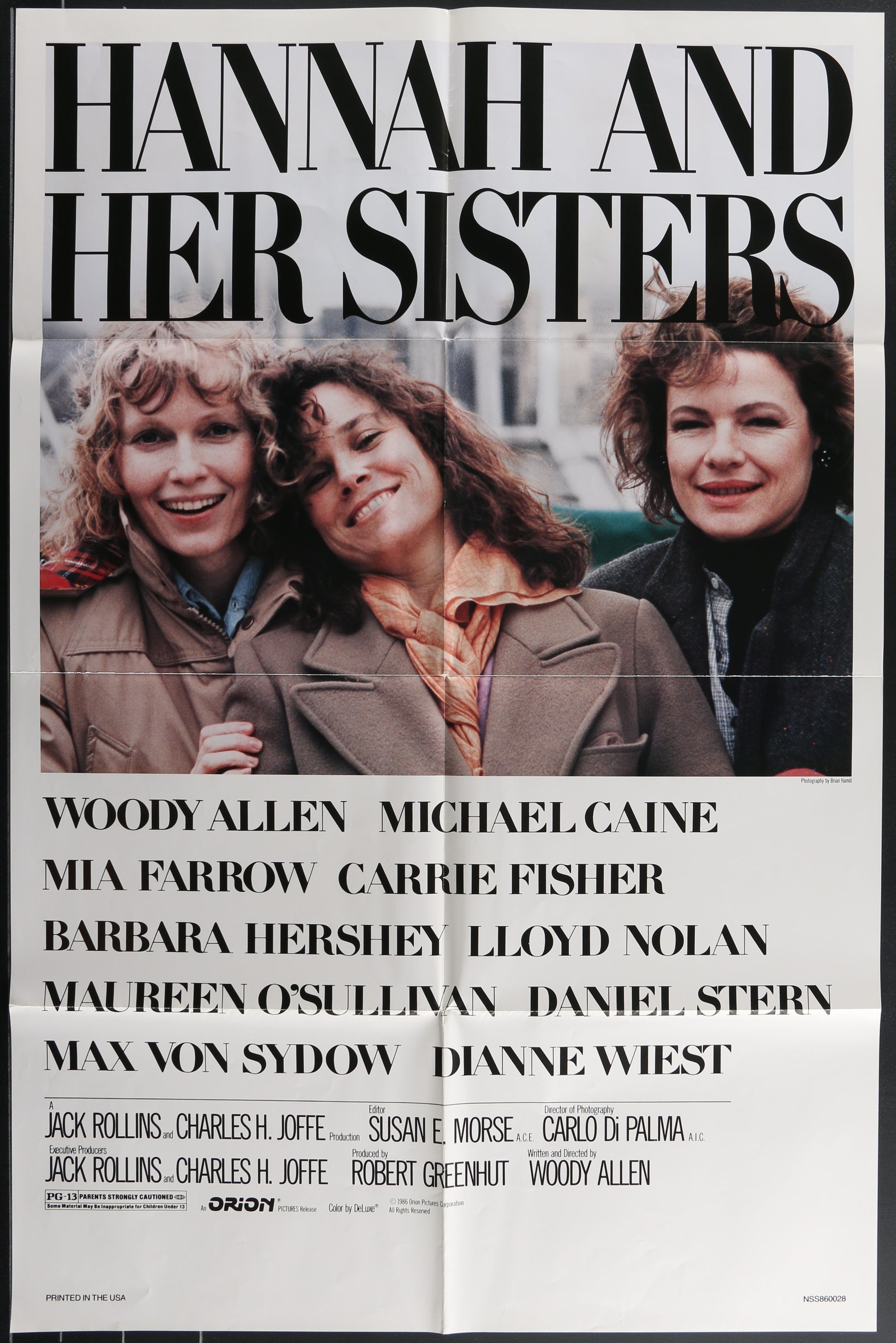 Hannah And Her Sisters (1986) Original US One Sheet Movie Poster