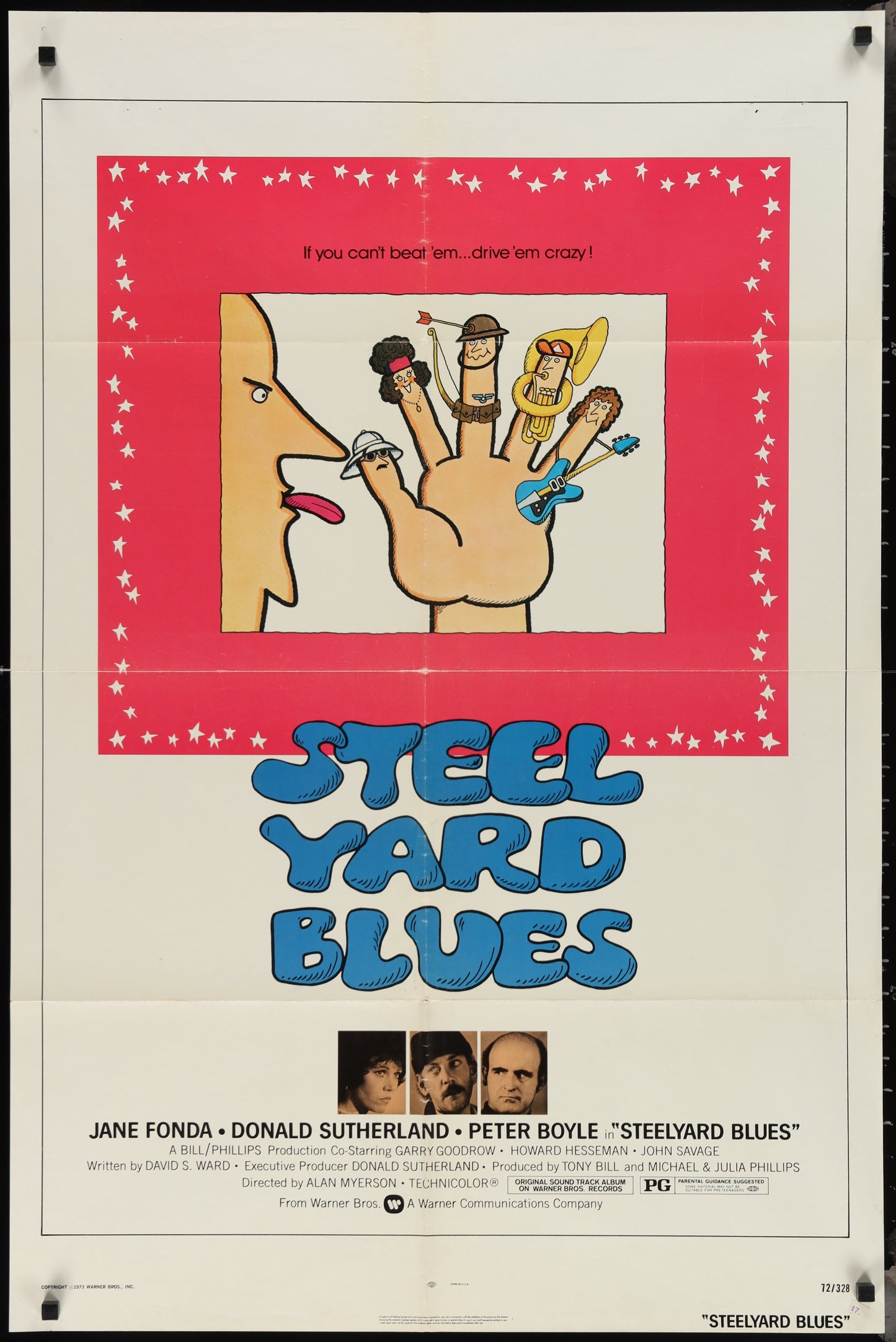 Steelyard Blues (1972) Original US One Sheet Movie Poster