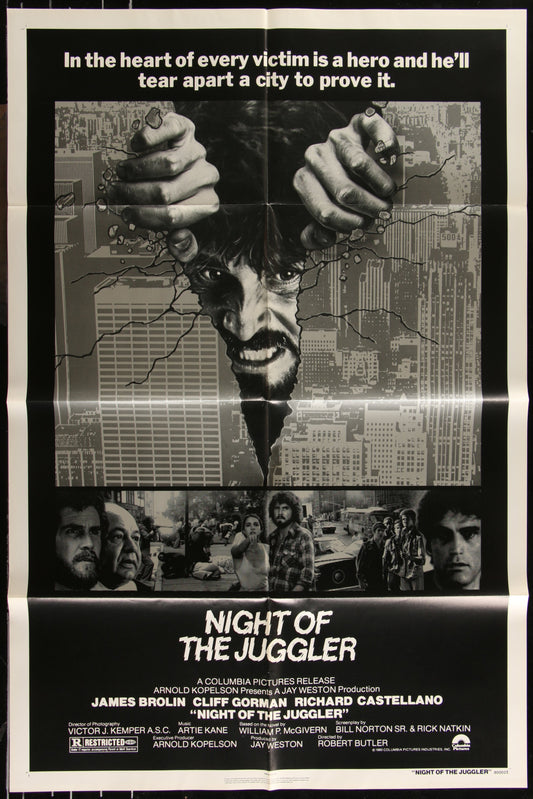 Night Of The Juggler (1980) Original US One Sheet Movie Poster