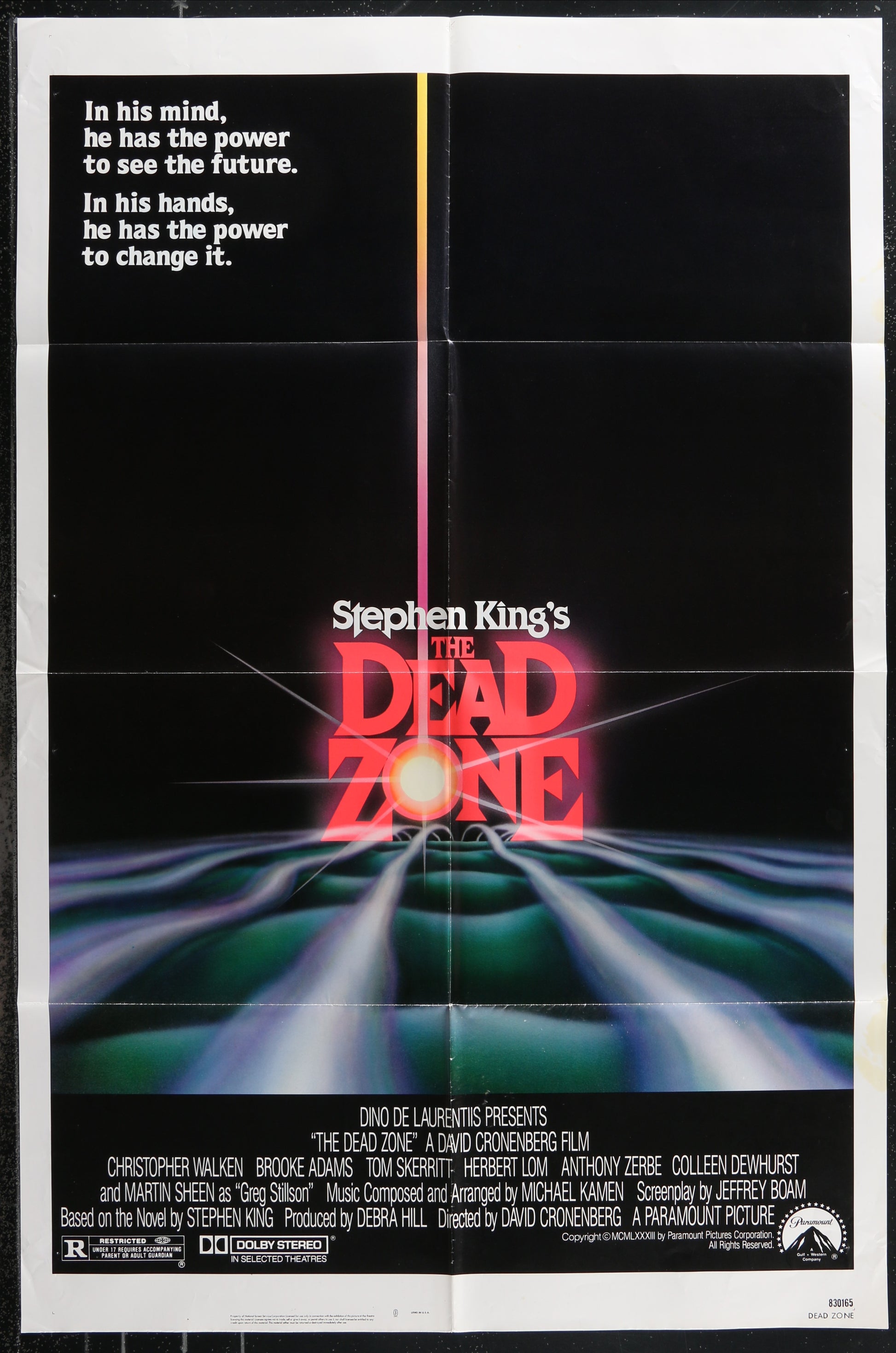 The Dead Zone (1983) Original US One Sheet Movie Poster