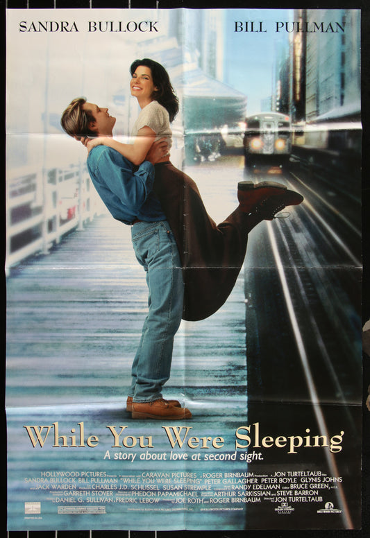 While You Were Sleeping (1995) Original US One Sheet Movie Poster