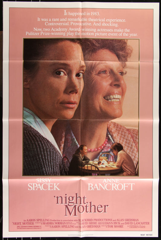 'Night Mother (1986) Original US One Sheet Movie Poster