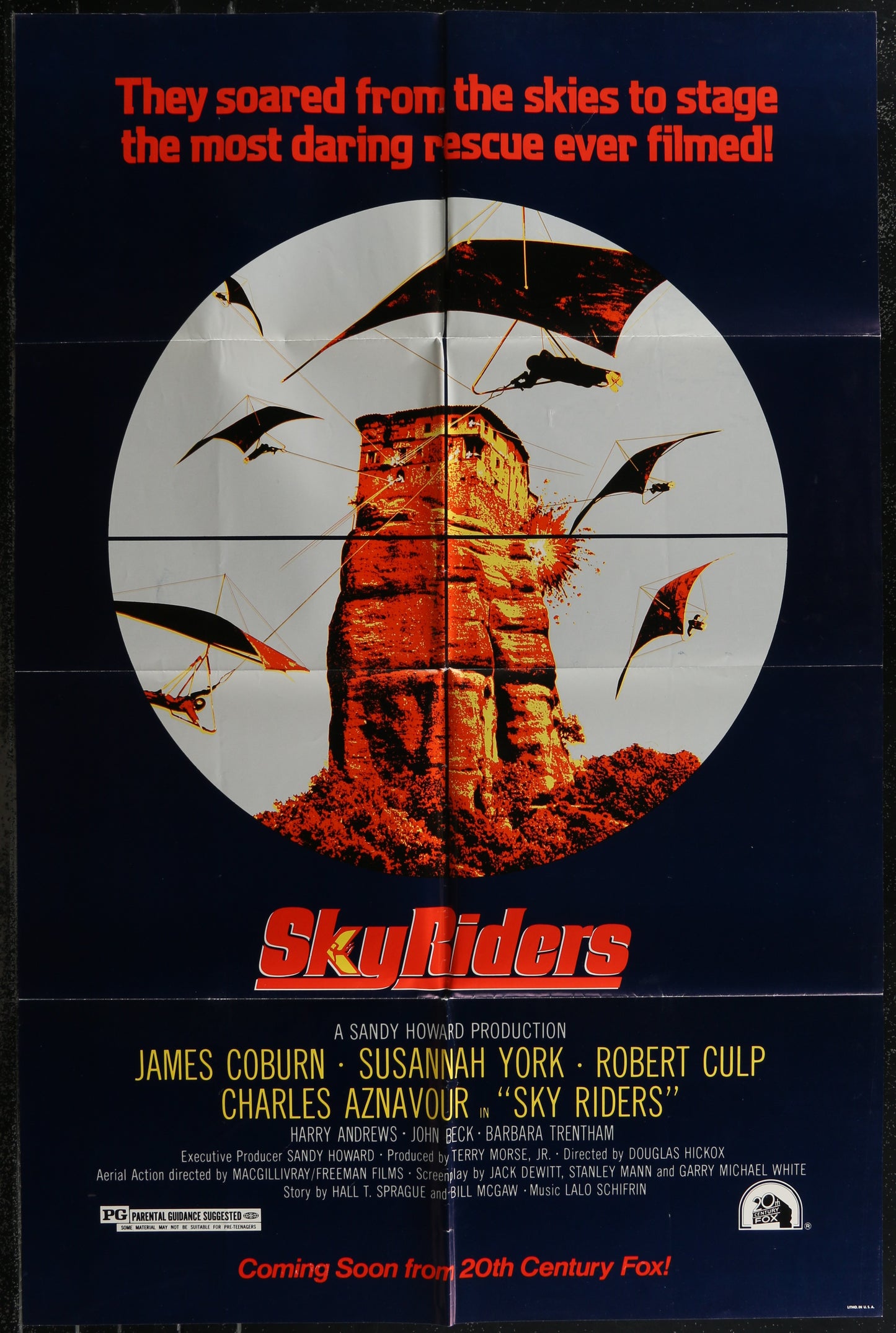 Sky Riders (1976) Original US One Sheet Movie Poster