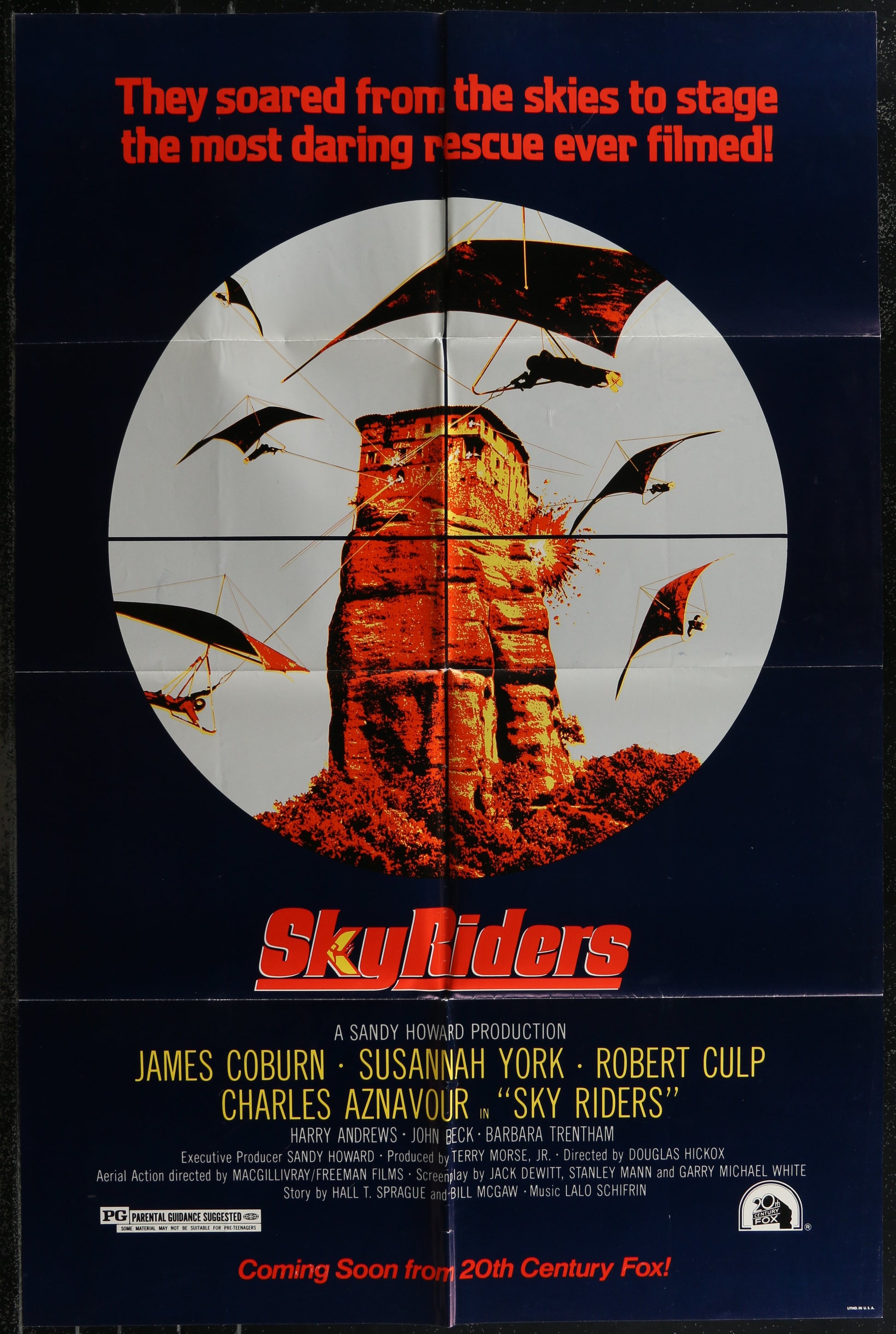 Sky Riders (1976) Original US One Sheet Movie Poster