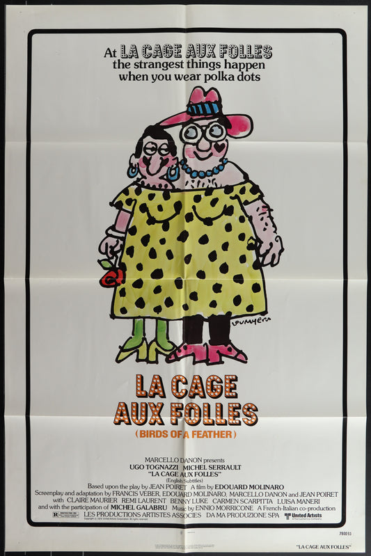 La Cage Aux Folles (1978) Original US One Sheet Movie Poster