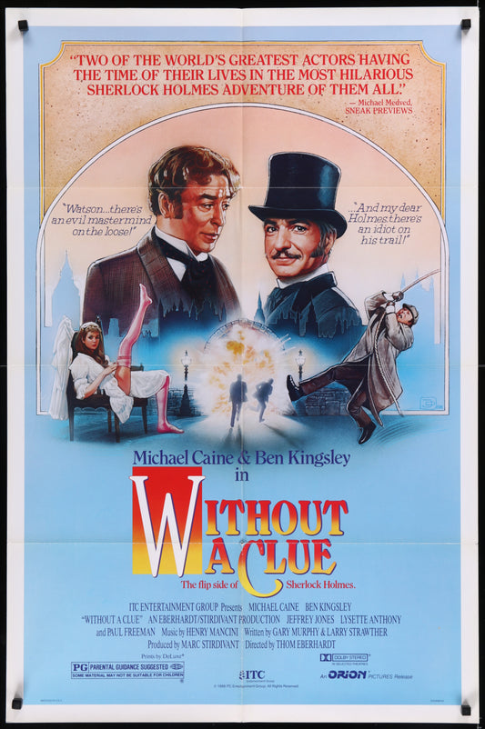 Without A Clue (1988) Original US One Sheet Movie Poster
