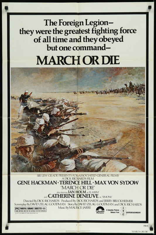 March Or Die (1977) Original US One Sheet Movie Poster