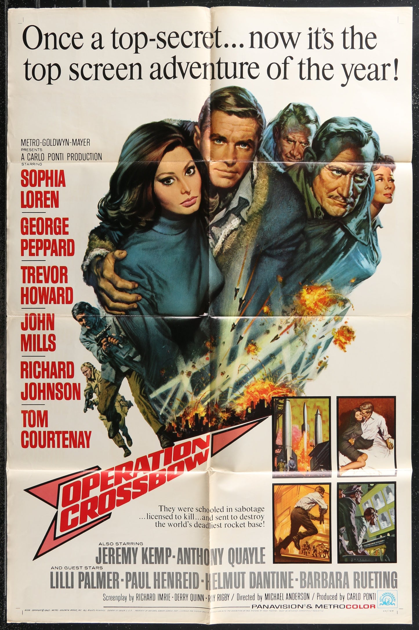 Operation Crossbow (1965) Original US One Sheet Movie Poster