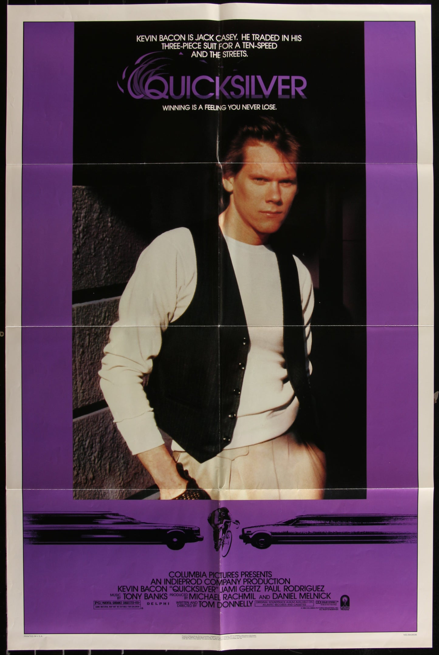 Quicksilver (1986) Original US One Sheet Movie Poster