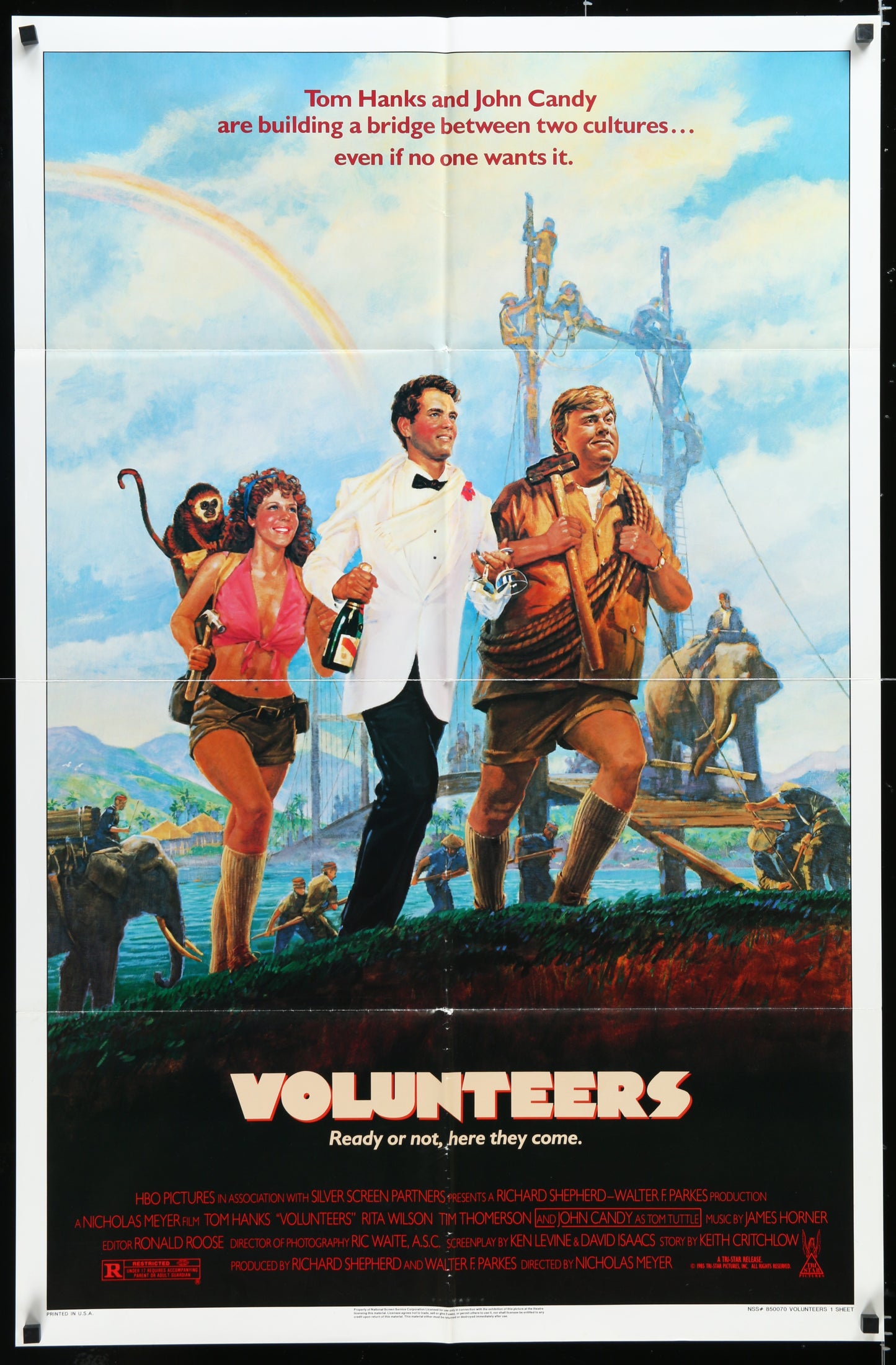 Volunteers (1985) Original US One Sheet Movie Poster