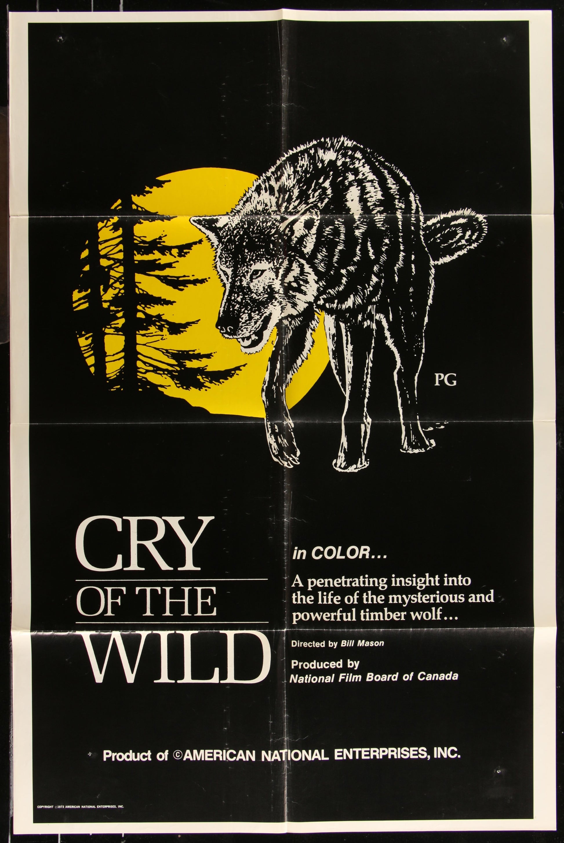 Cry Of The Wild (1973) Original US One Sheet Movie Poster