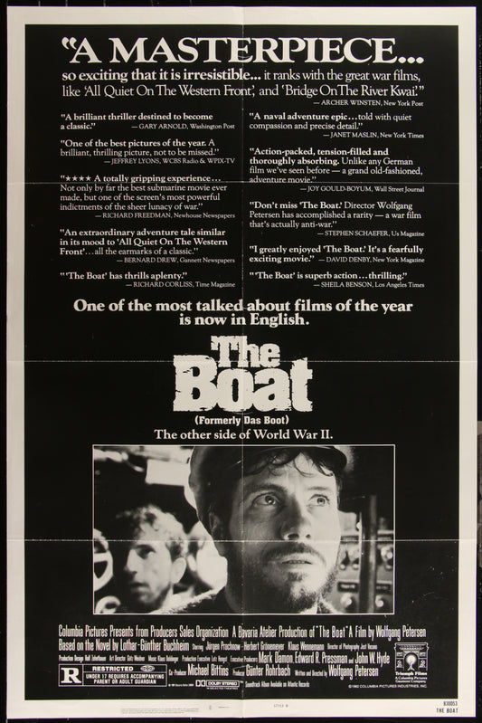 The Boat (1982) Original US One Sheet Movie Poster - Das Boot