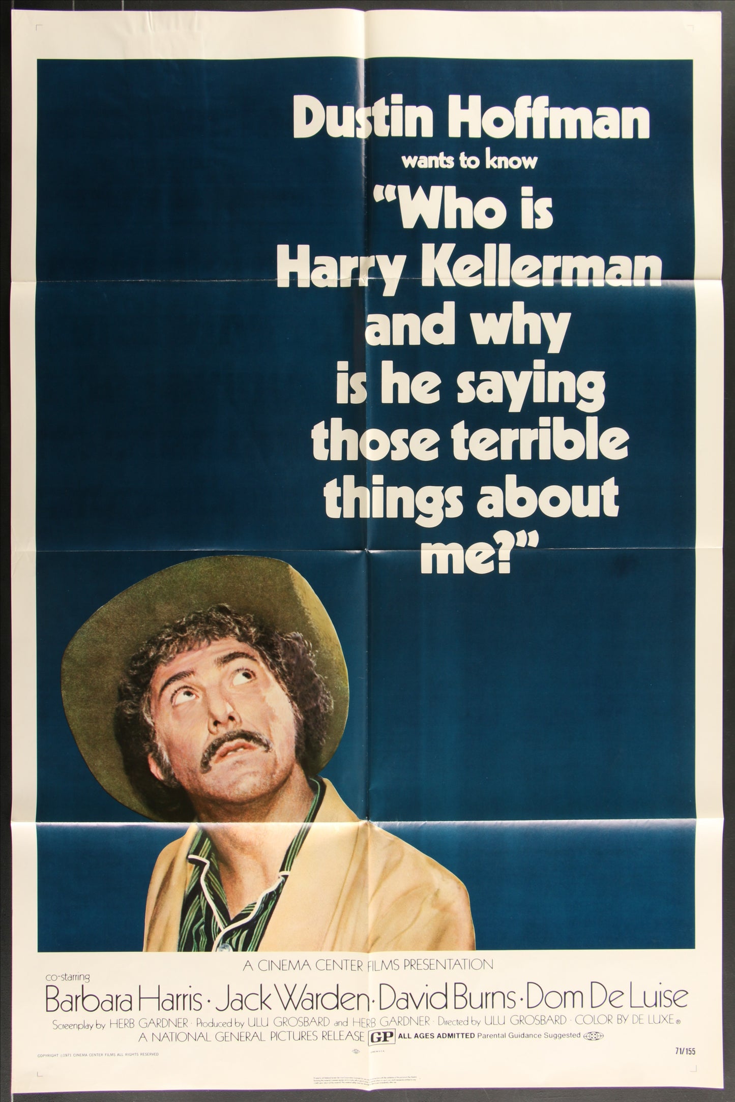 Who Is Harry Kellerman (1971) Original US One Sheet Movie Poster