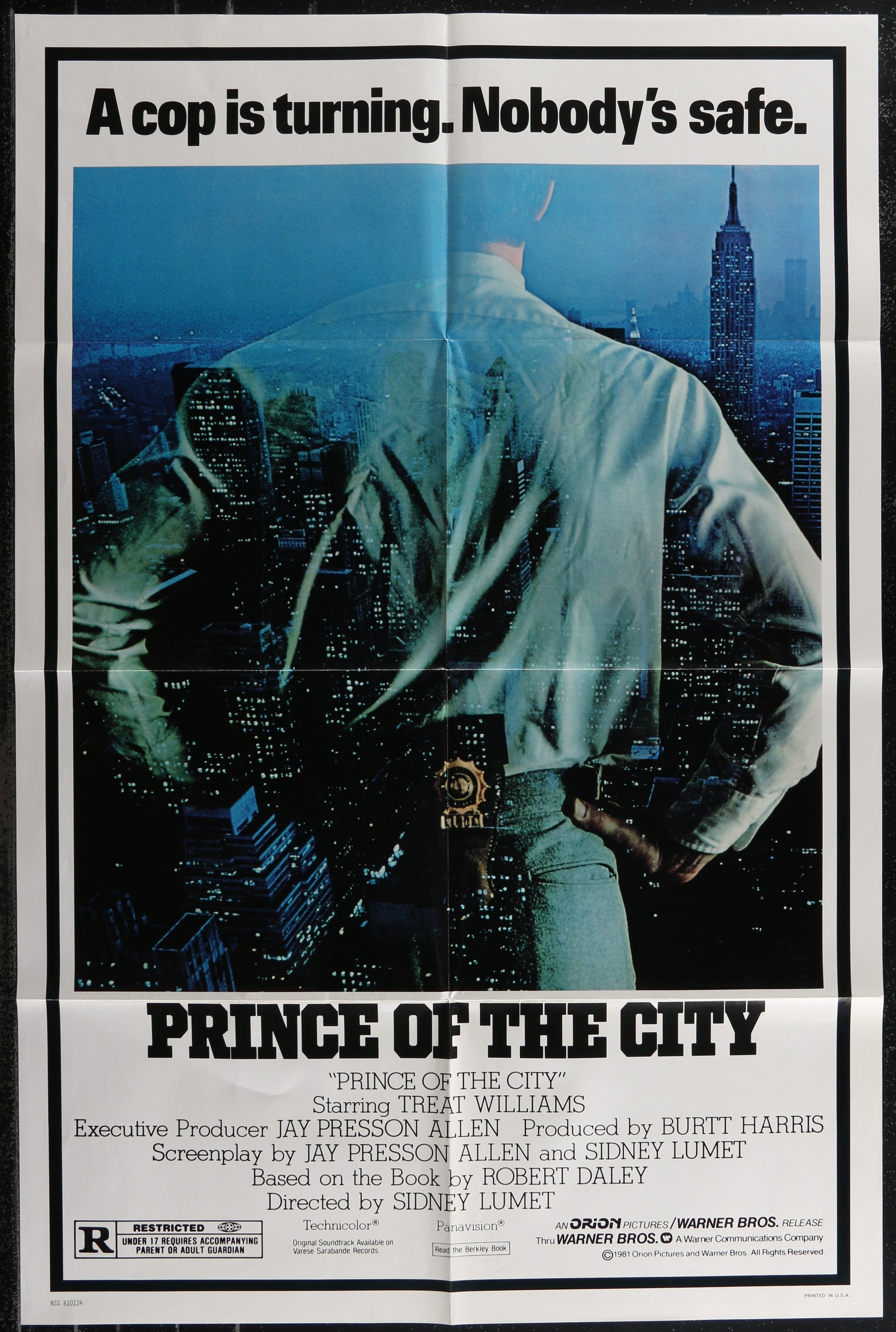 Prince Of The City (1981) Original US One Sheet Movie Poster