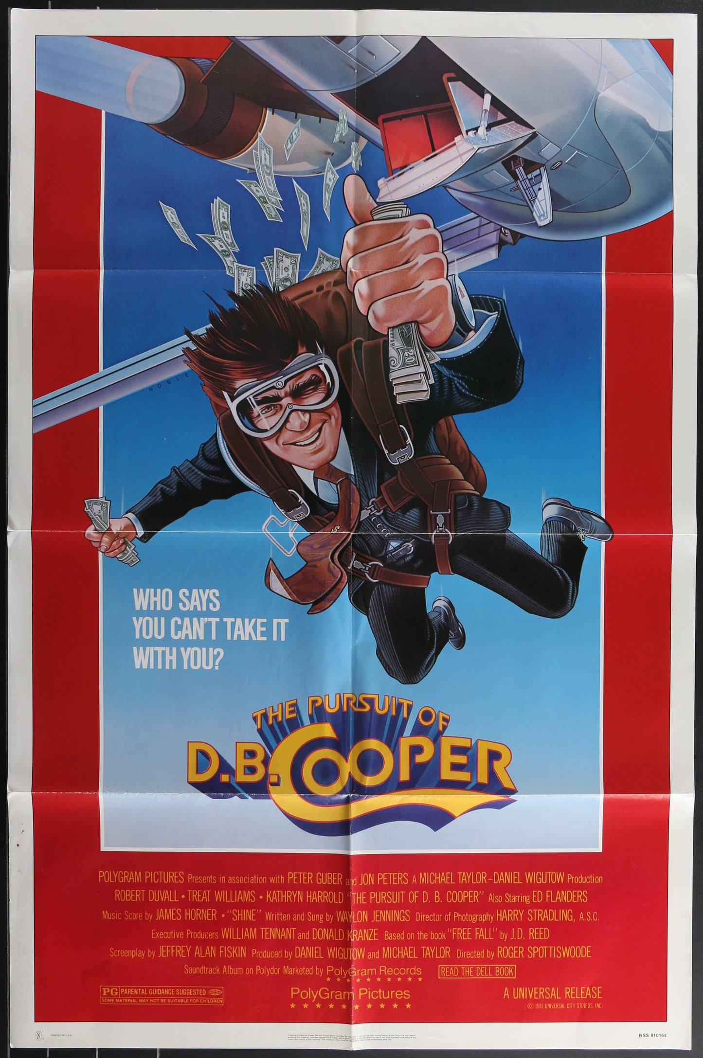 The Pursuit Of D.B. Cooper (1981) Original US One Sheet Movie Poster