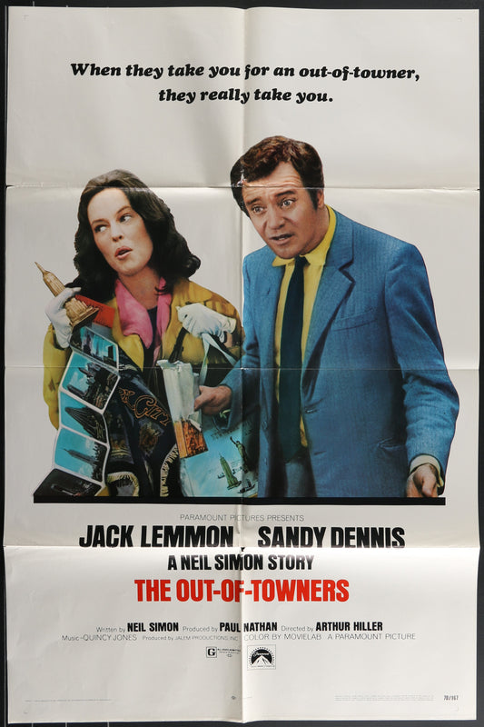 The Out-Of-Towners (1970) Original US One Sheet Movie Poster