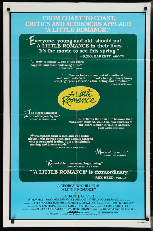 A Little Romance (1979) Original US One Sheet Movie Poster