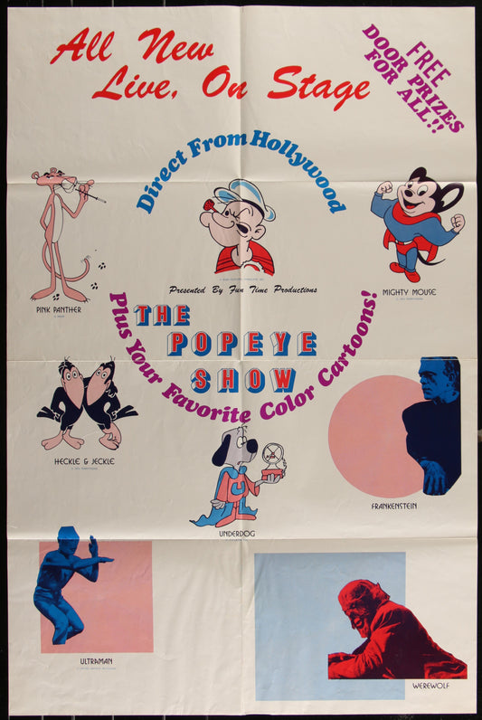 The Popeye Show (1970s) Original One Sheet Movie Poster