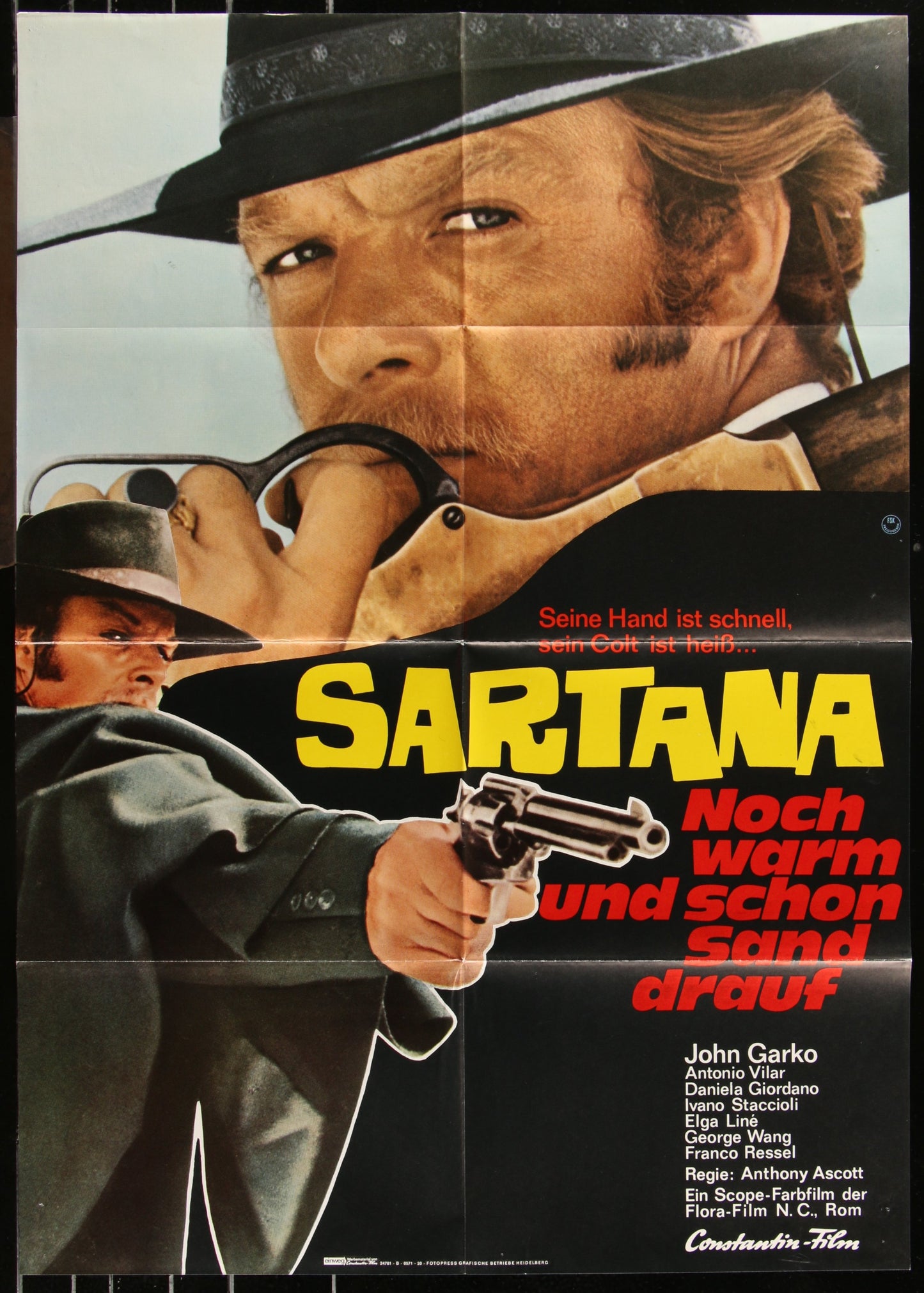 Sartana (1971 RR) Original German A1 Movie Poster